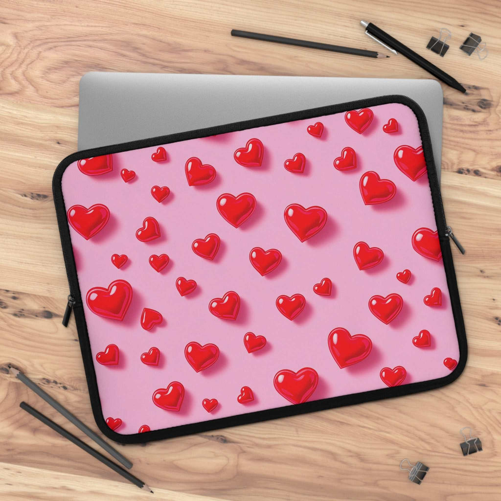 Pink Heart Laptop Sleeve