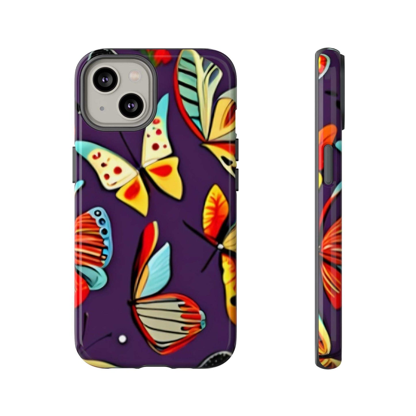 Bright Vibrant Butterfly Phone Case Designed By Littlebitz 