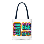Zero Gag Reflex Tote Bag with cheeky design, durable spun polyester, available in 3 sizes and multiple handle colors