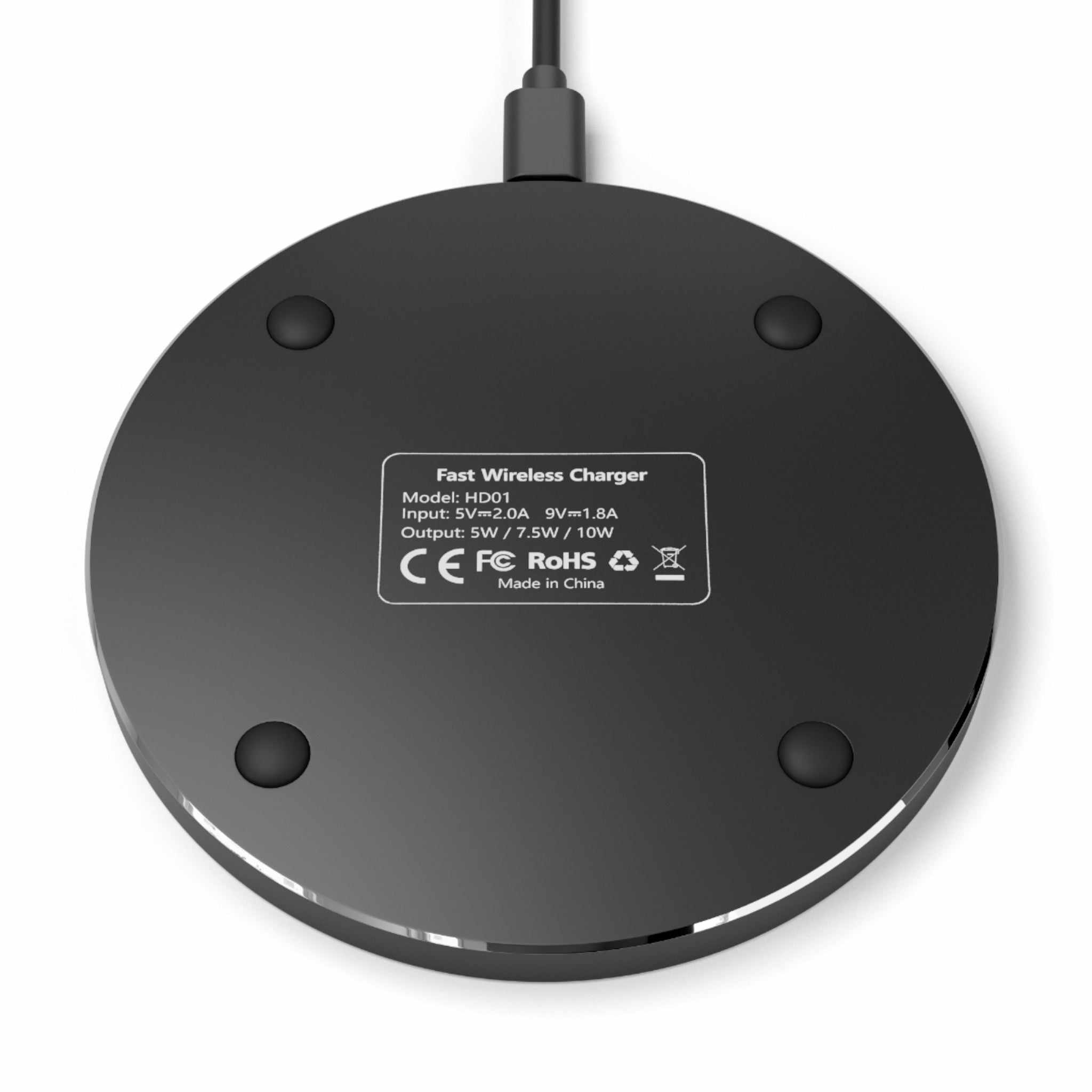 Black Hearts Design Wireless Charger