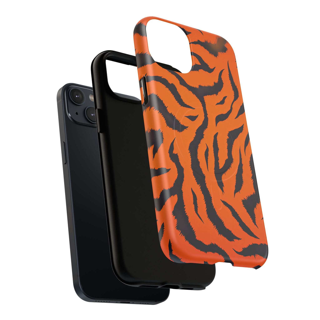 Orange Tiger Print iPhone Magsafe Phone Case