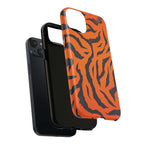 Orange Tiger Print iPhone Magsafe Phone Case