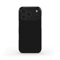 Black slim iPhone case with glossy finish and lightweight, protective design