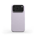 Lavender slim iPhone case with glossy finish, ultra-slim lightweight design, and snug fit for scratch and bump protection.