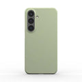 Sage green Samsung slim phone case with glossy finish and lightweight design