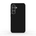 Black Samsung Dual Layer Phone Case with glossy finish and shock-absorbing TPU liner for durable phone protection