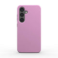Dusky Pink Samsung dual layer phone case with glossy finish and shock-absorbing TPU liner for durable protection