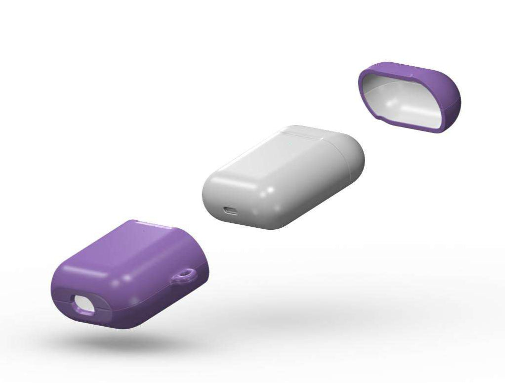 Purple Apple AirPods/Pro Protective Case