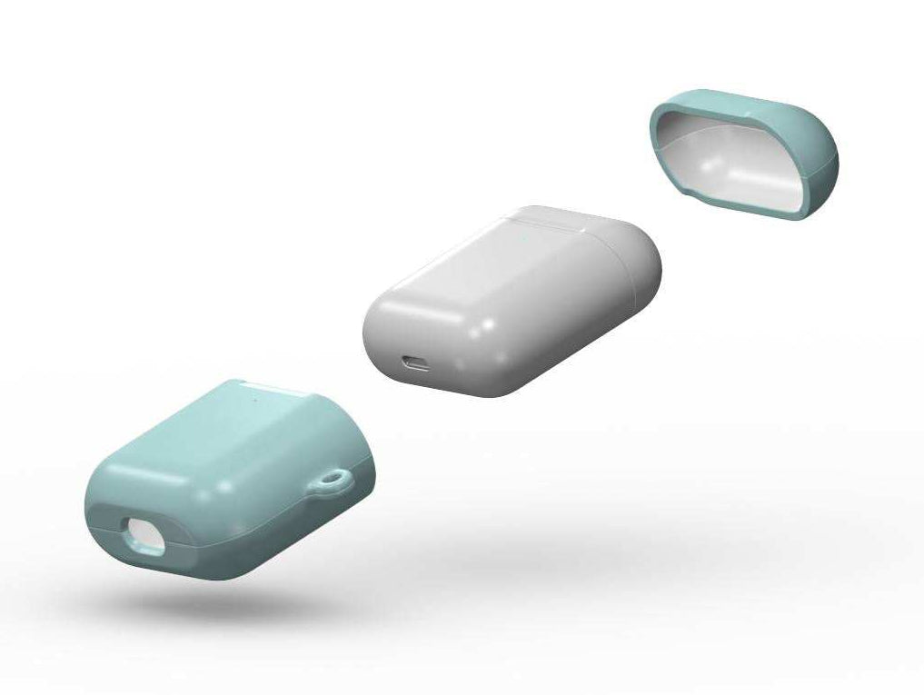 Teal Green Apple AirPods/Pro Protective Case