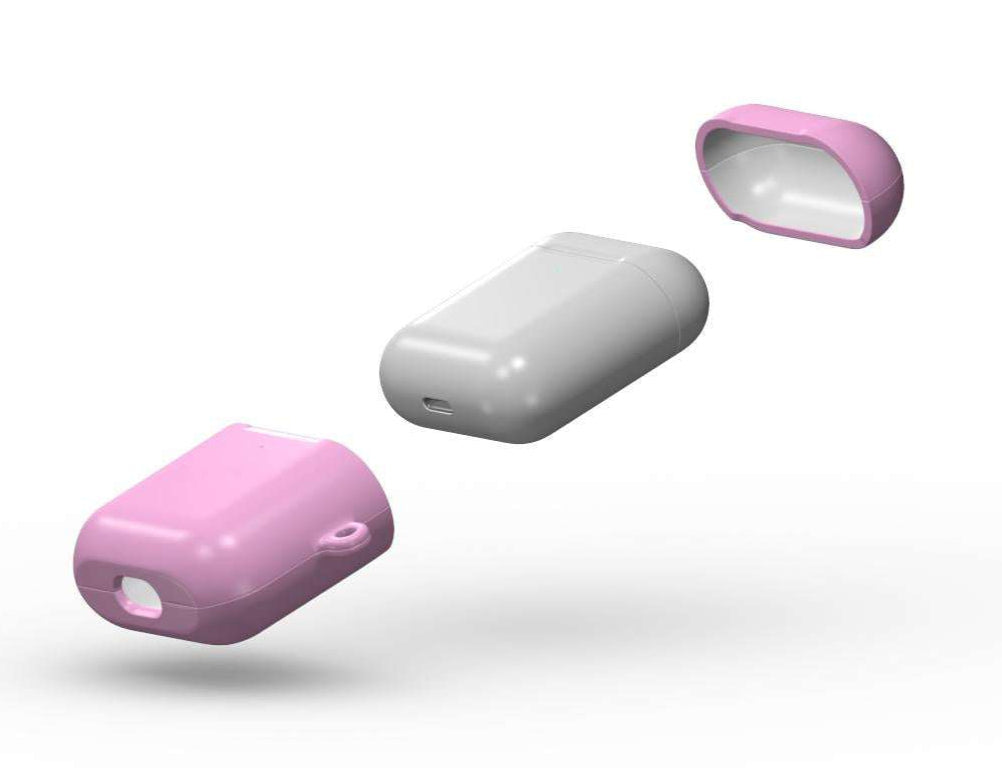 Dusky Pink Apple AirPods/Pro Protective Case
