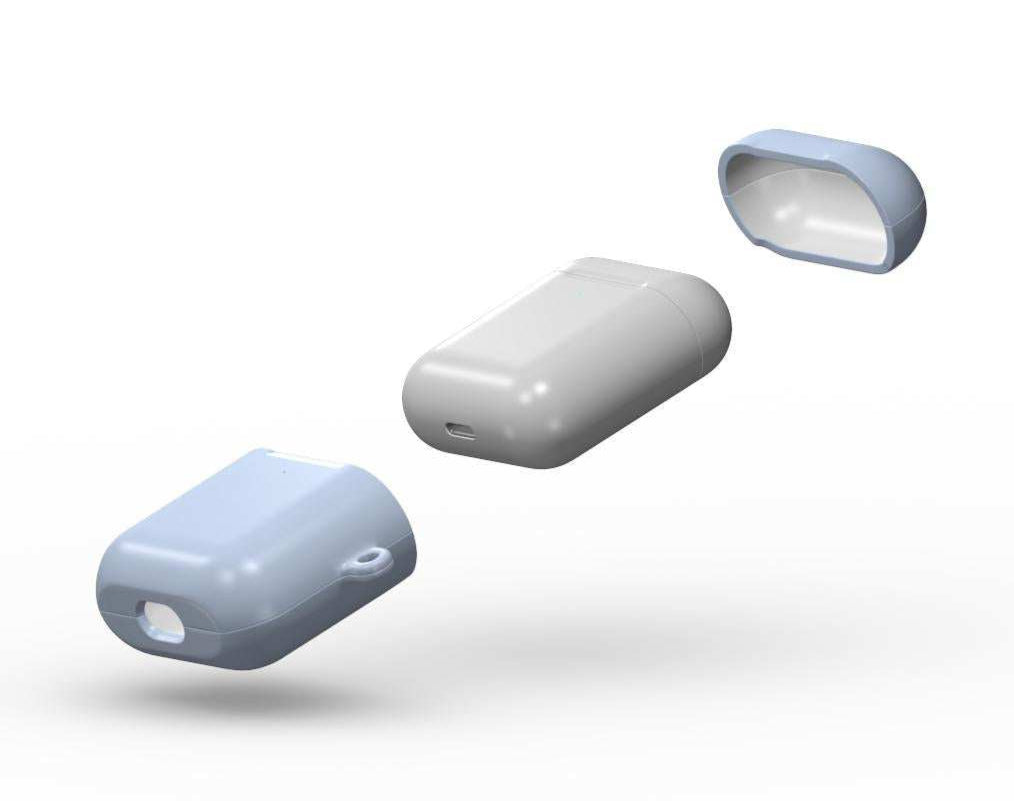 Mist Blue Apple AirPods/Pro Protective Case