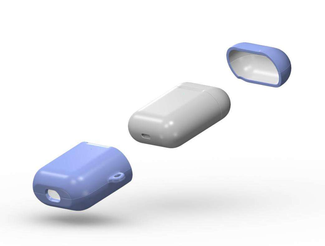 Sky Blue Apple AirPods/Pro Protective Case