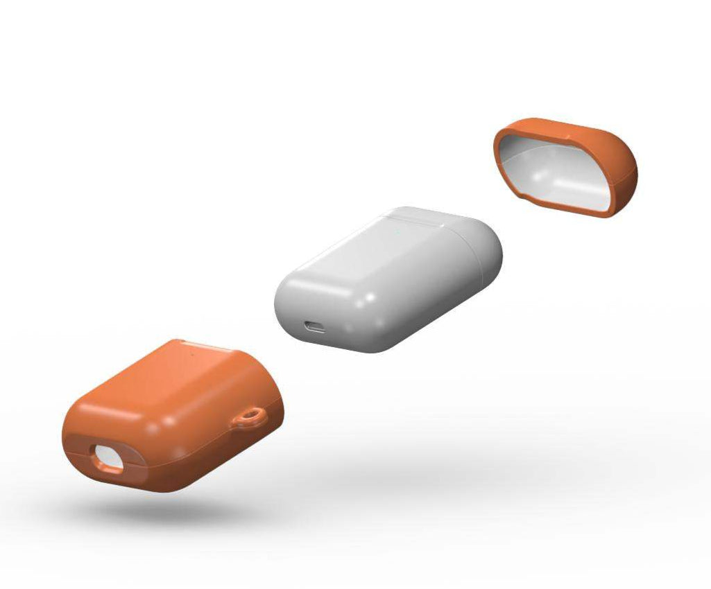 Bold Orange Apple AirPods/Pro Protective Case