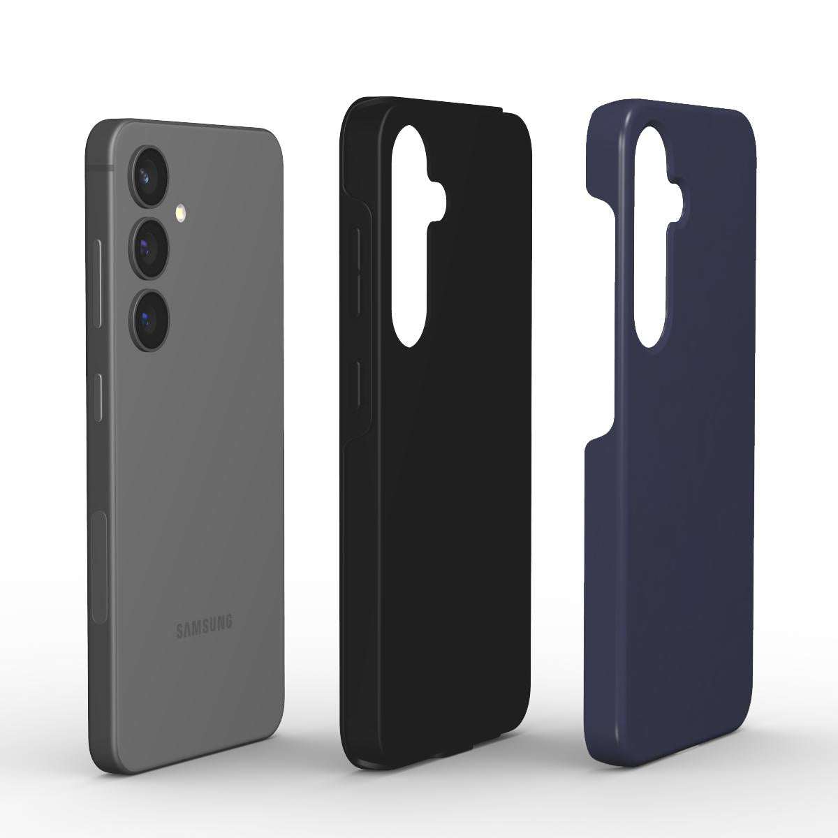 Deep Blue Samsung Dual Layer Phone Case