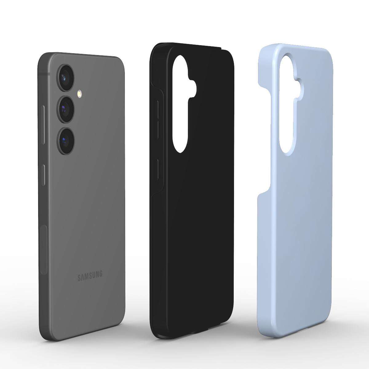 Misty Blue Samsung Dual Layer Phone Case