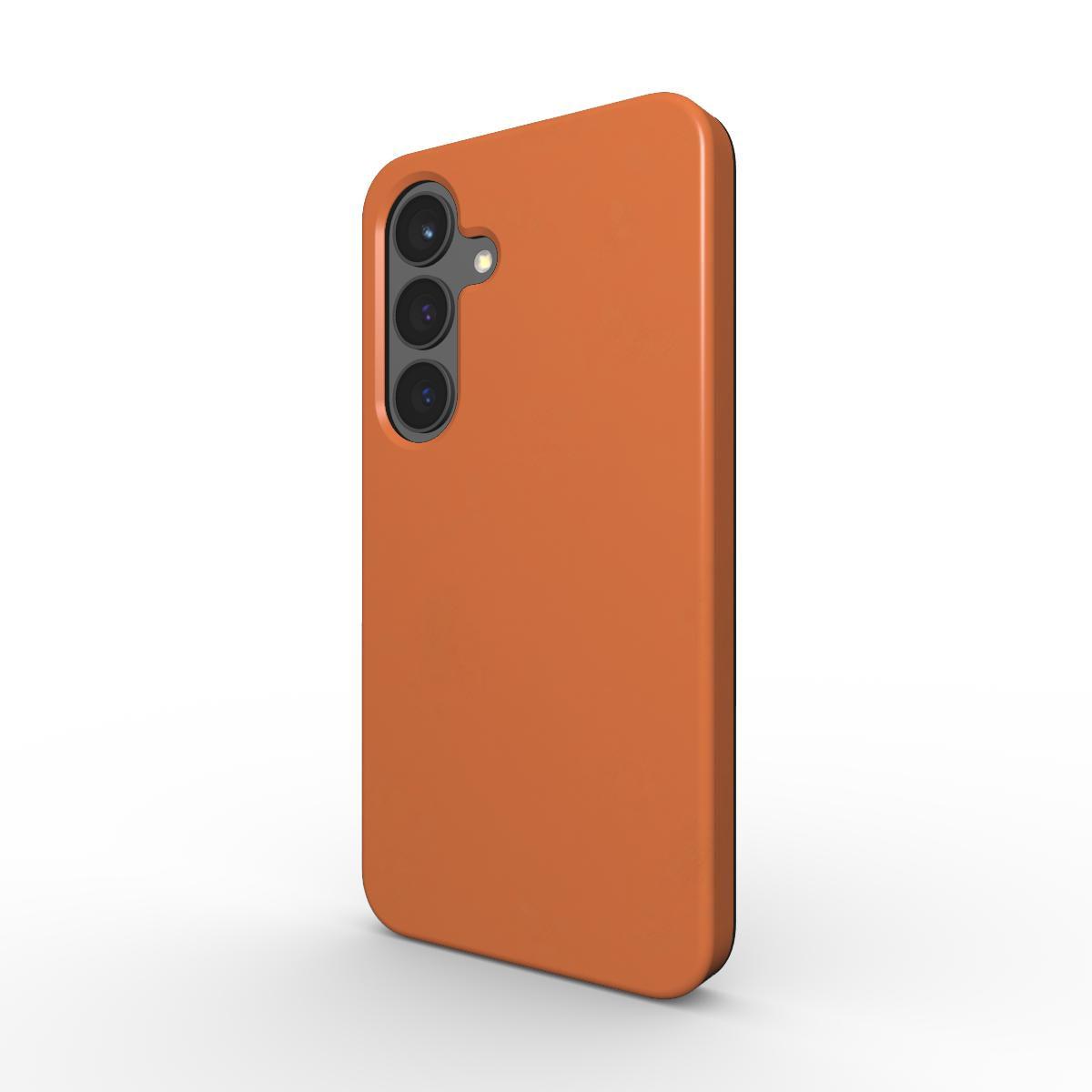 Bold Orange Samsung Dual Layer Phone Case