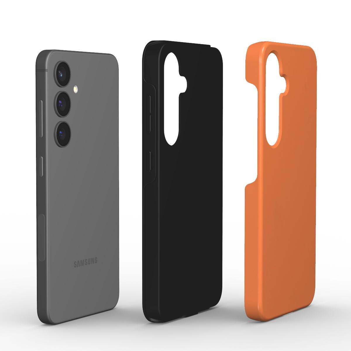 Bold Orange Samsung Dual Layer Phone Case