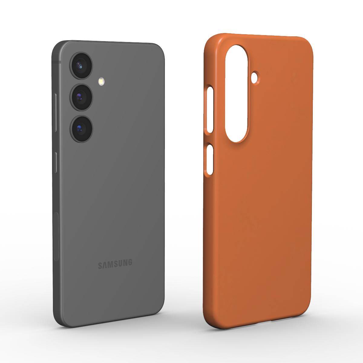 Bold Orange Samsung Slim Phone Case