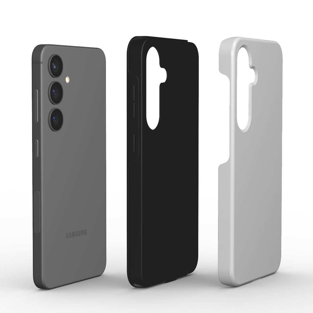 Silver Samsung Dual Layer Phone Case