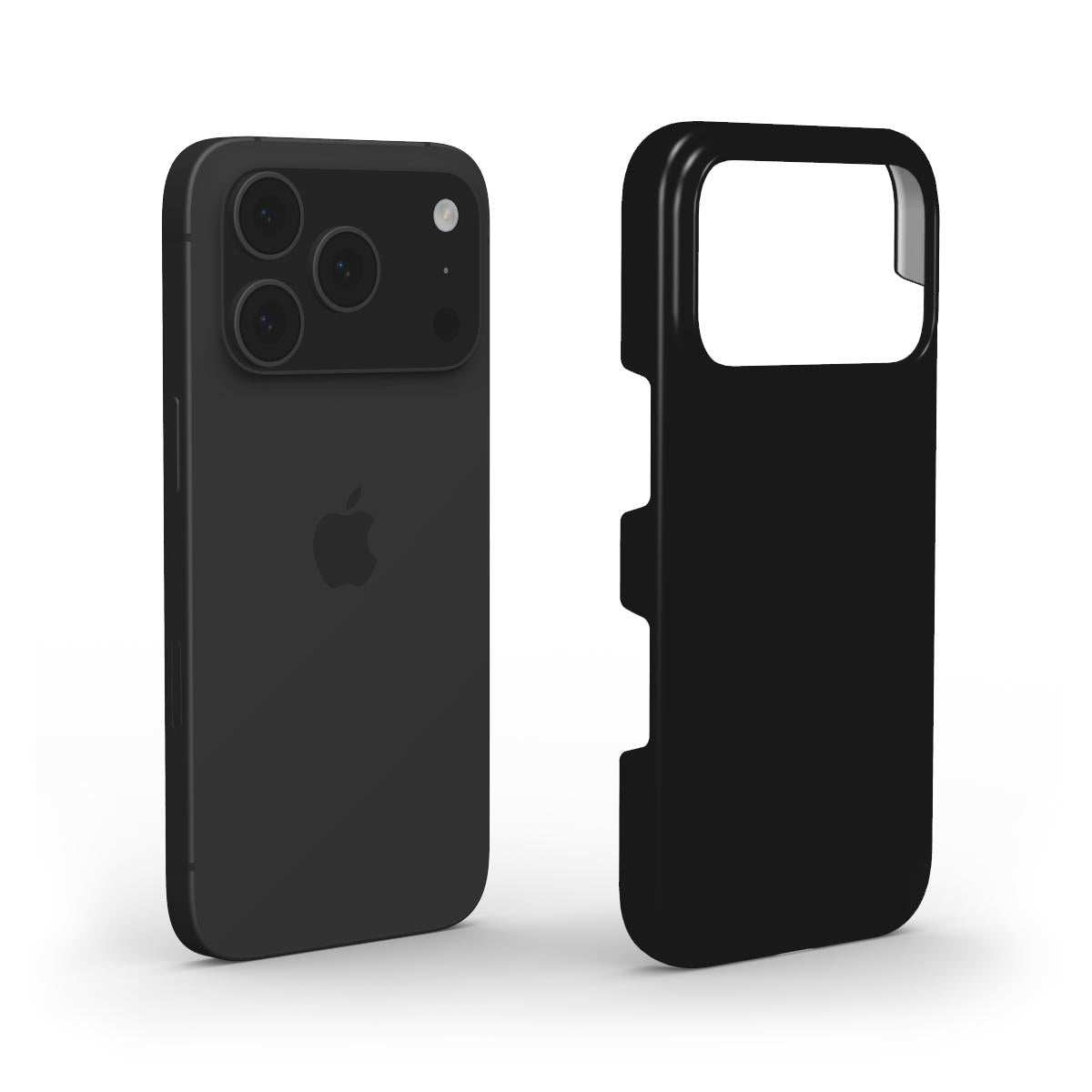 Black Slim iPhone Case