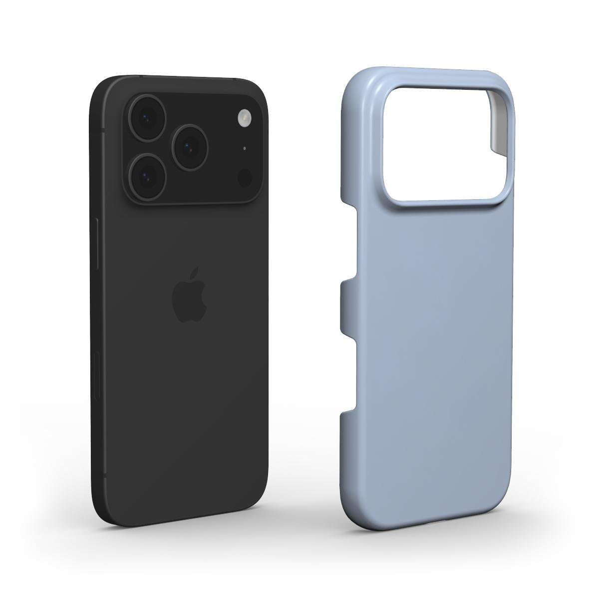 Misty Blue Slim iPhone Case