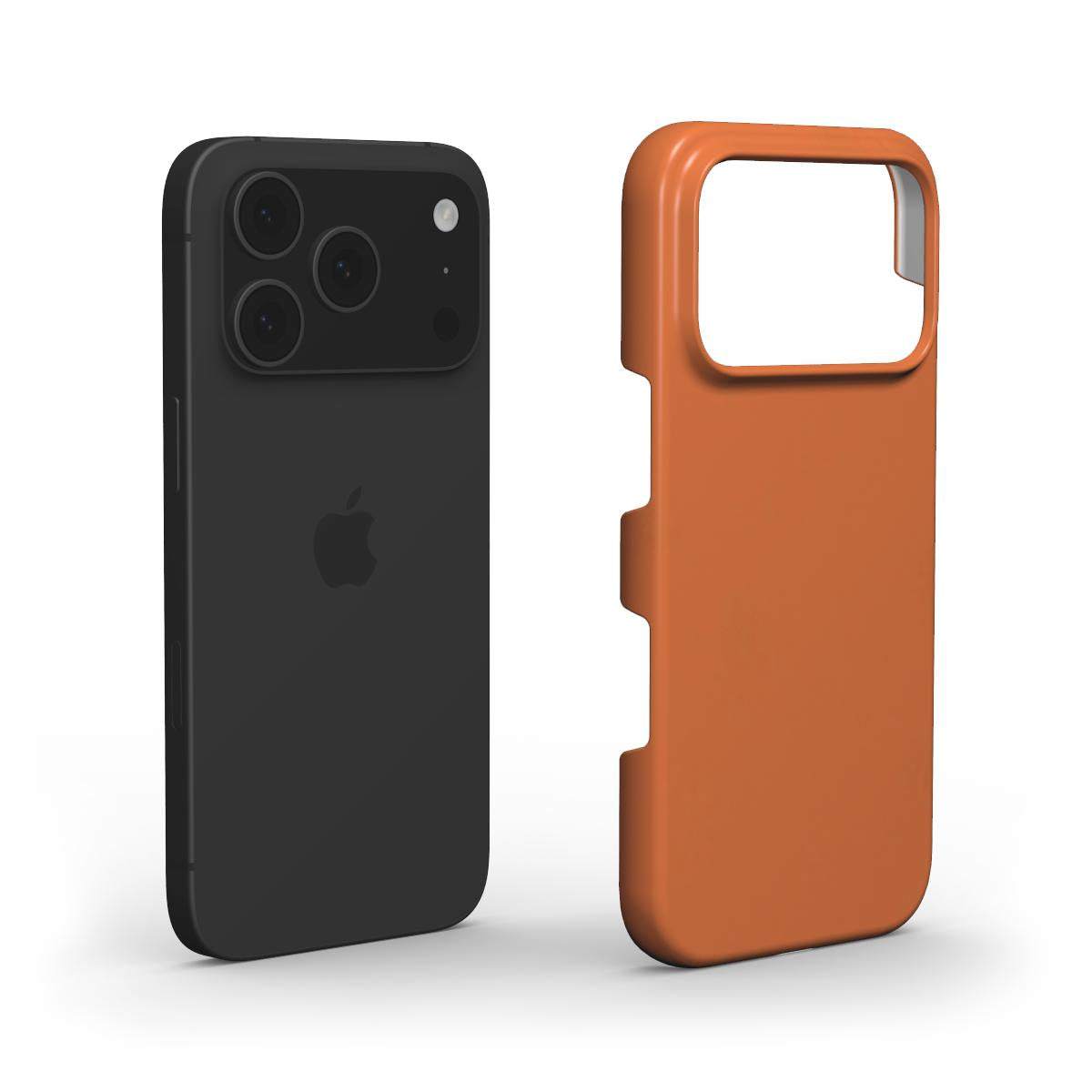 Bold Orange Slim iPhone Case