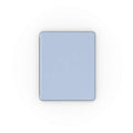 Misty blue leather Apple iPad case with Apple Pencil holder and shock-absorbing protection
