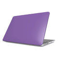 Slim purple MacBook protective case with full ventilation and port access