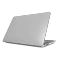 Silver MacBook Protective Case with slim profile, full port access, vents, and rubber feet for stability