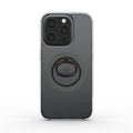 Gunmetal grey magnetic ring phone holder with secure grip and 360° rotation for smartphones