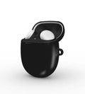 Black protective hard shell case for Google Pixel Buds Pro and Pro 2 with glossy finish and vibrant color