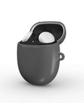 Gunmetal grey protective hard shell case for Google Pixel Buds Pro and Pro 2 with glossy finish