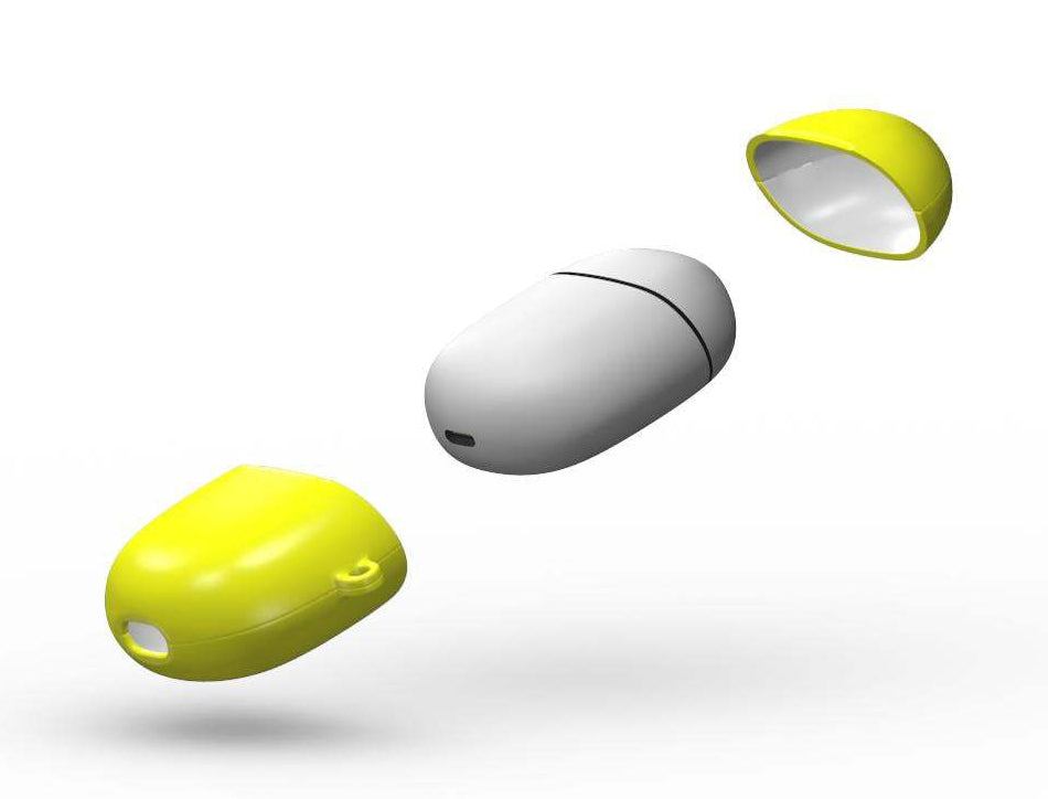 Yellow Google Pixel Buds Pro/Pro2 Protective Case
