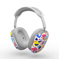 Bright Geo Print Apple AirPods Max protective case with vibrant colors and lightweight, scratch-resistant design