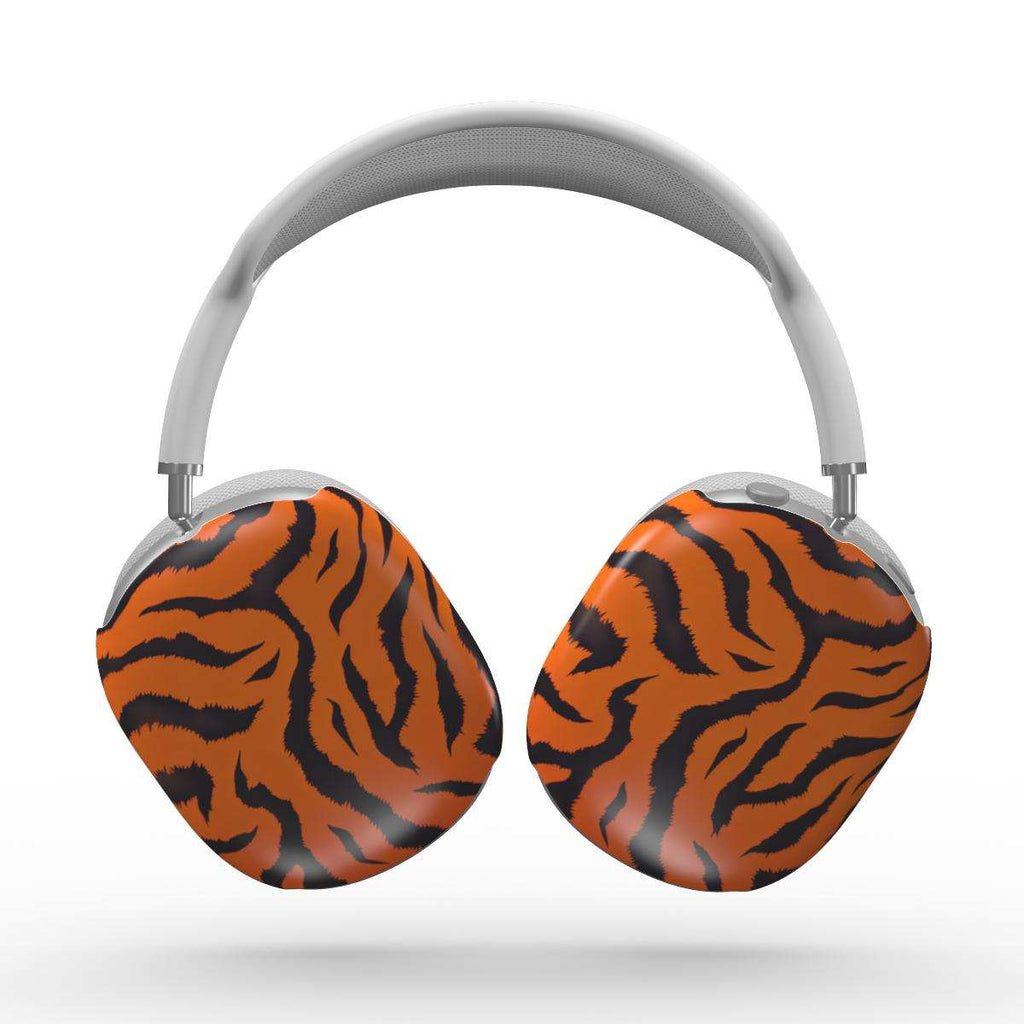 Orange Tiger Print Apple AirPods Max Case