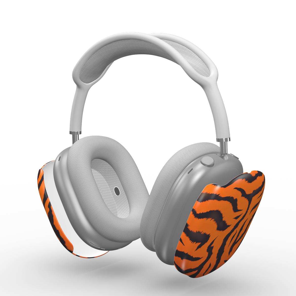 Orange Tiger Print Apple AirPods Max Case