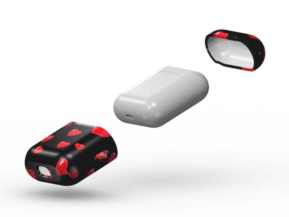 Black Hearts Apple AirPods/Pro Protective Case