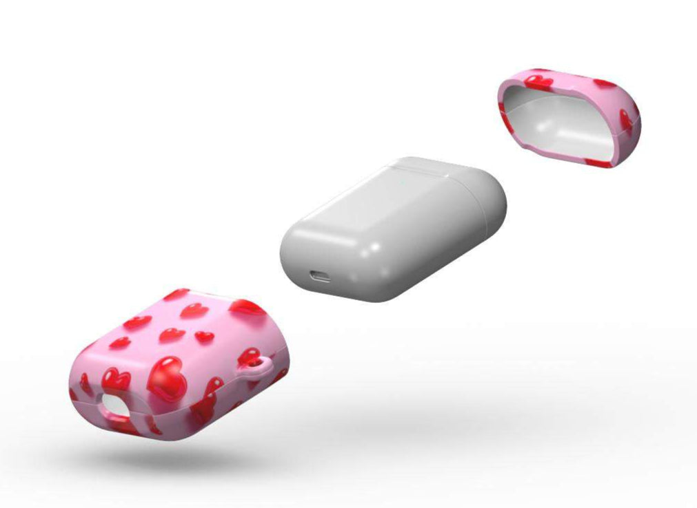 Pink Hearts Apple AirPods/Pro Protective Case