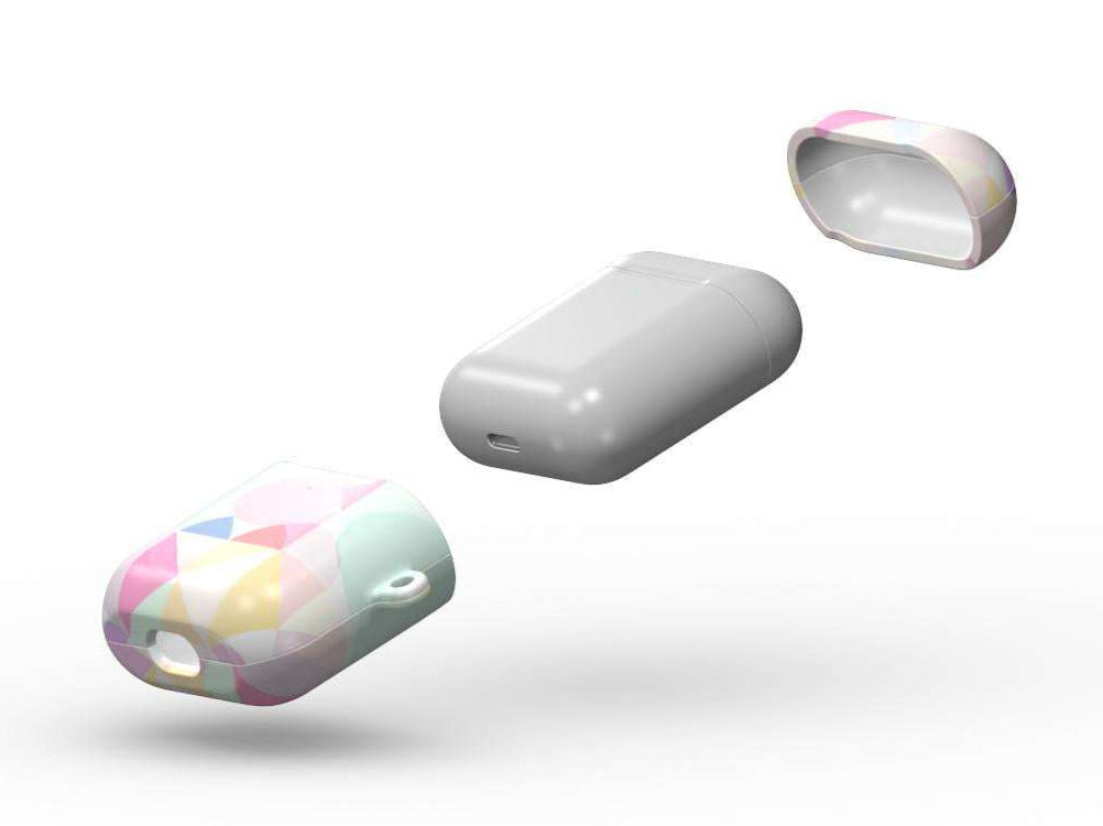 Pastel Geo Print Apple AirPods/Pro Protective Case