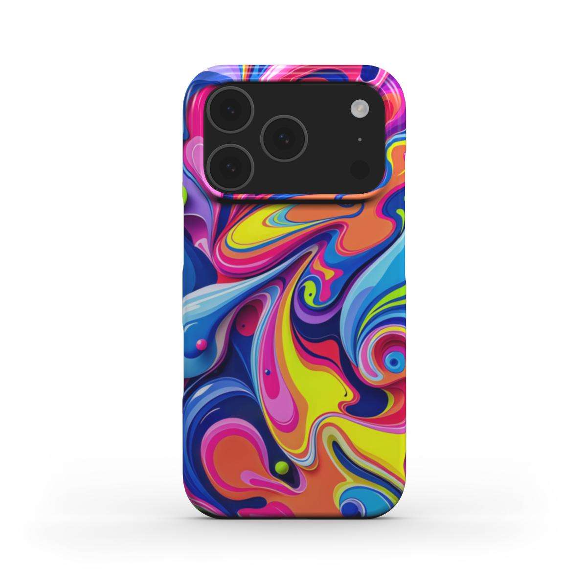 Vibrant Colour Splash Slim iPhone Case