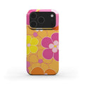 Retro Floral Slim iPhone Case with glossy finish and slim, lightweight design for scratch and drop protection