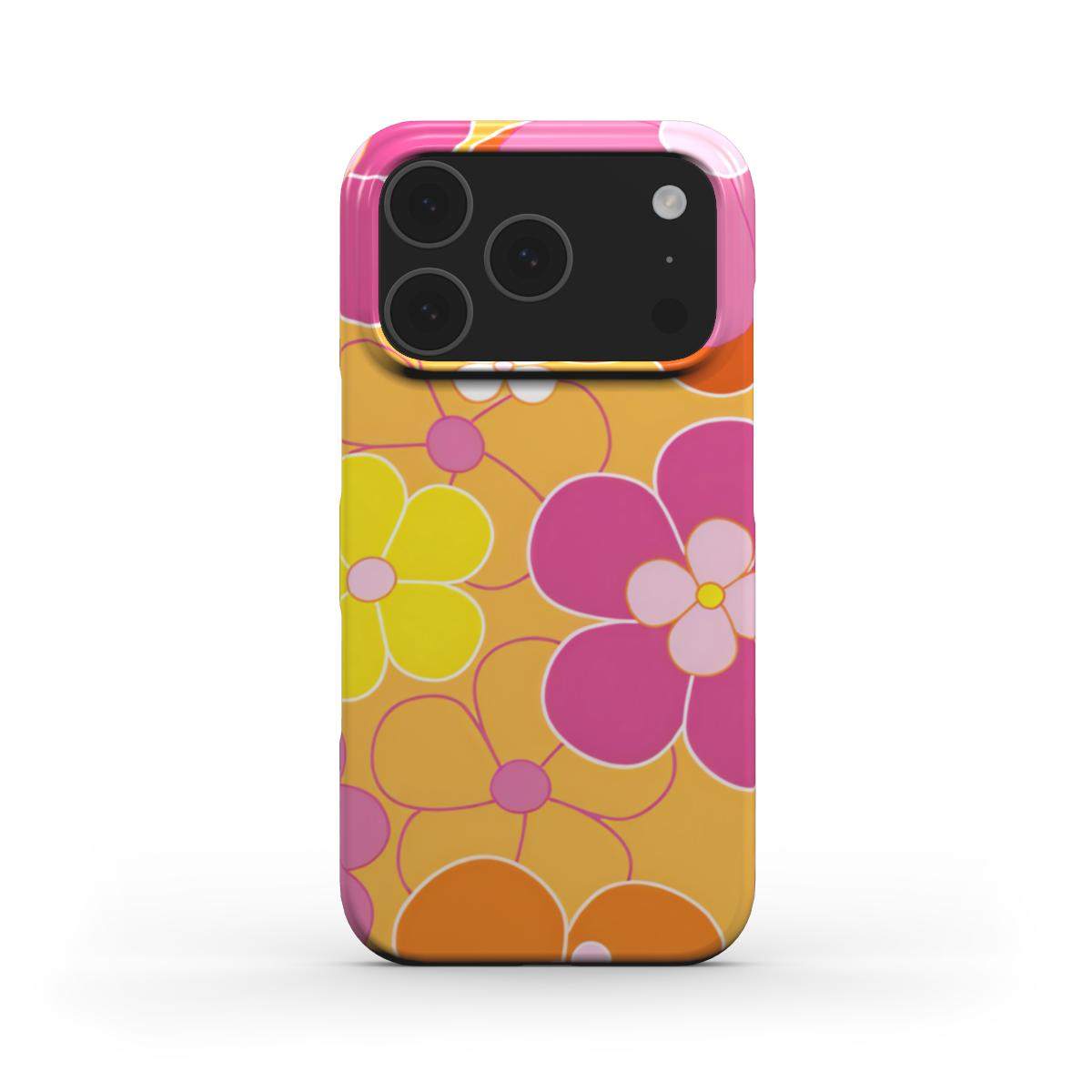 Retro Floral Slim iPhone Case