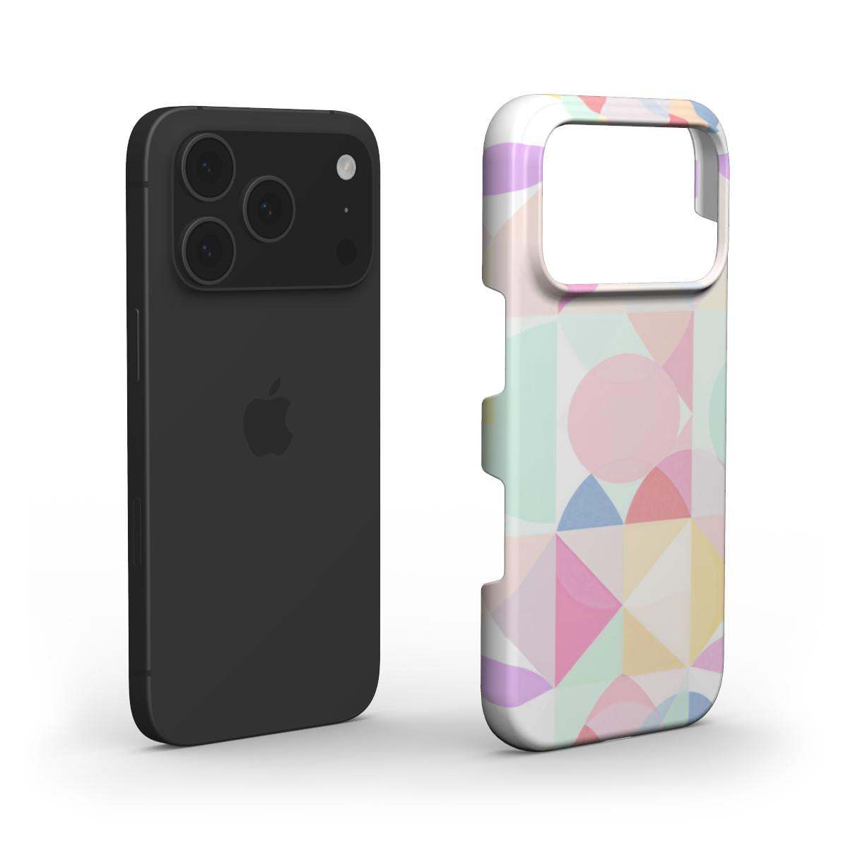Pastel Geo Print Slim iPhone Case
