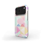 Pastel Geo Print Slim iPhone Case