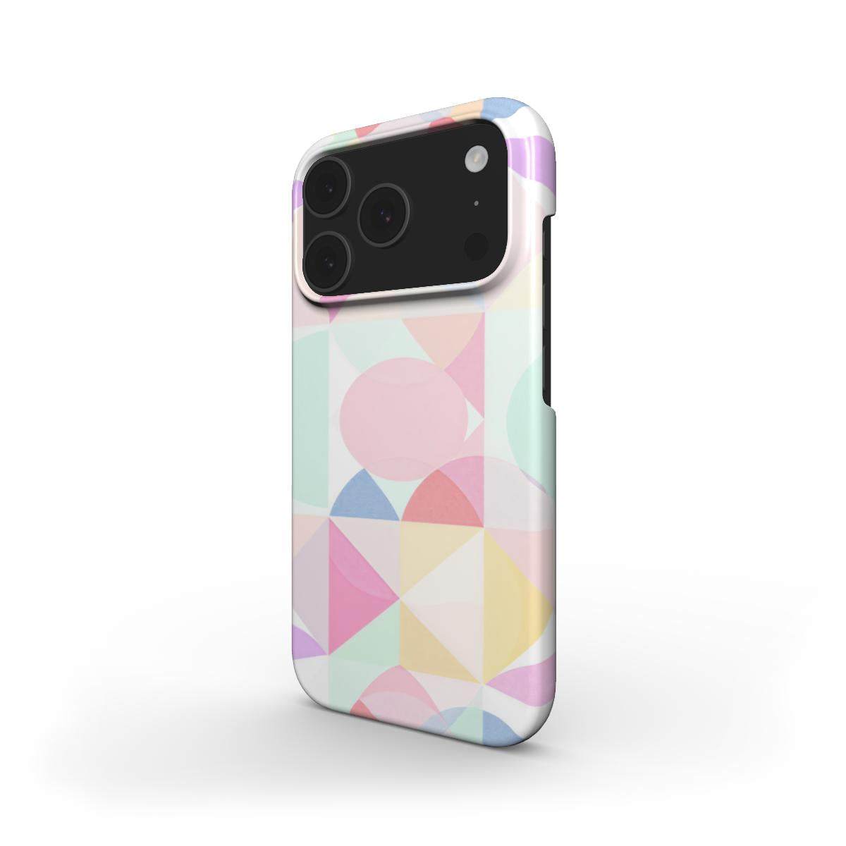 Pastel Geo Print Slim iPhone Case