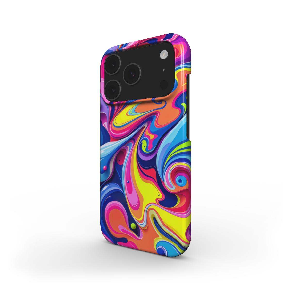 Vibrant Colour Splash Slim iPhone Case