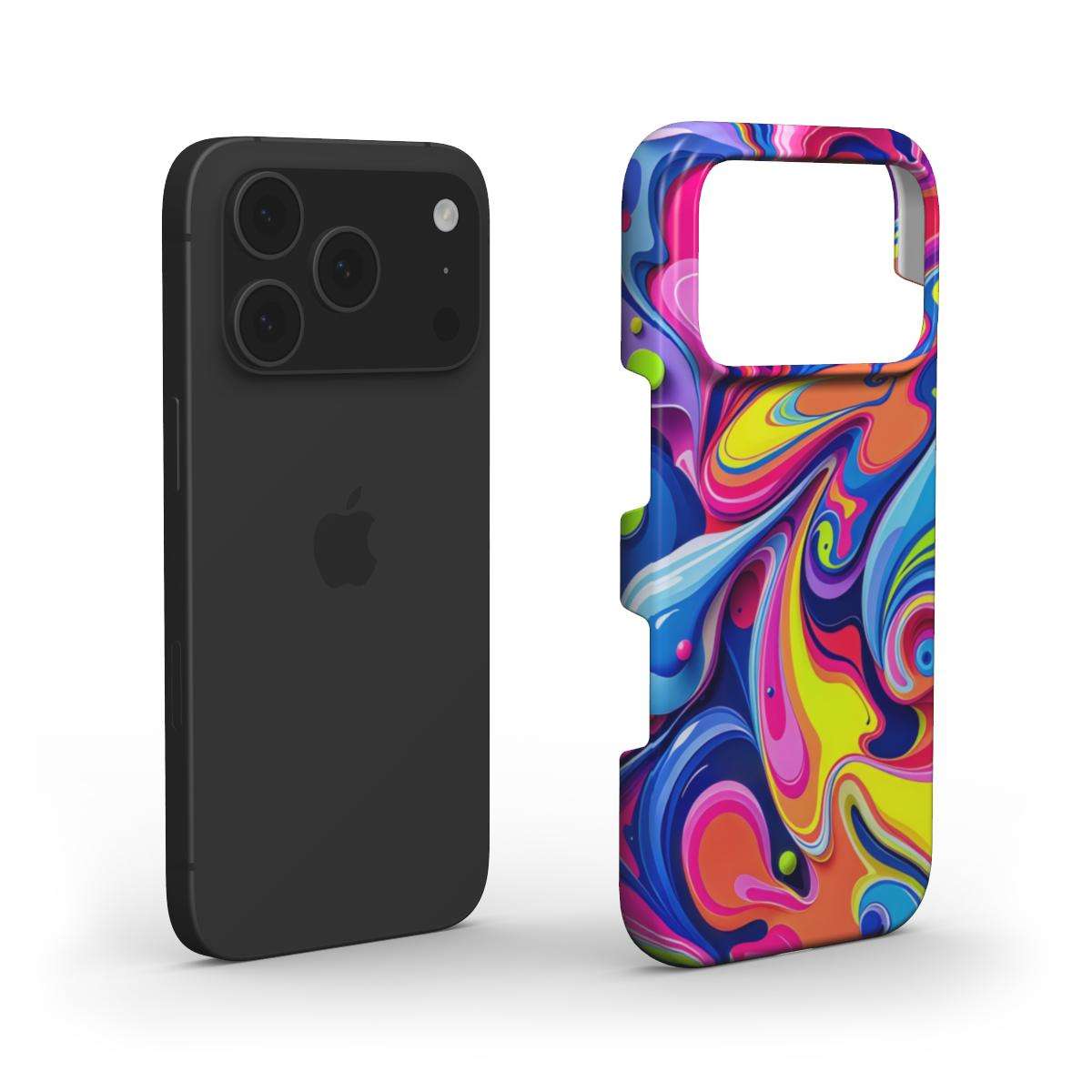 Vibrant Colour Splash Slim iPhone Case