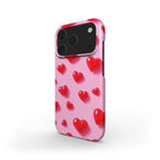 Pink Hearts Slim iPhone Case