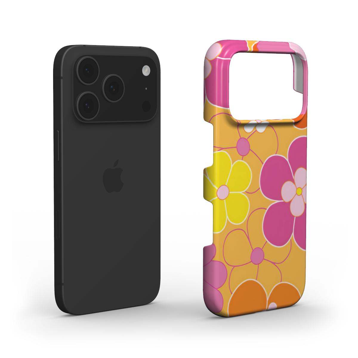 Retro Floral Slim iPhone Case