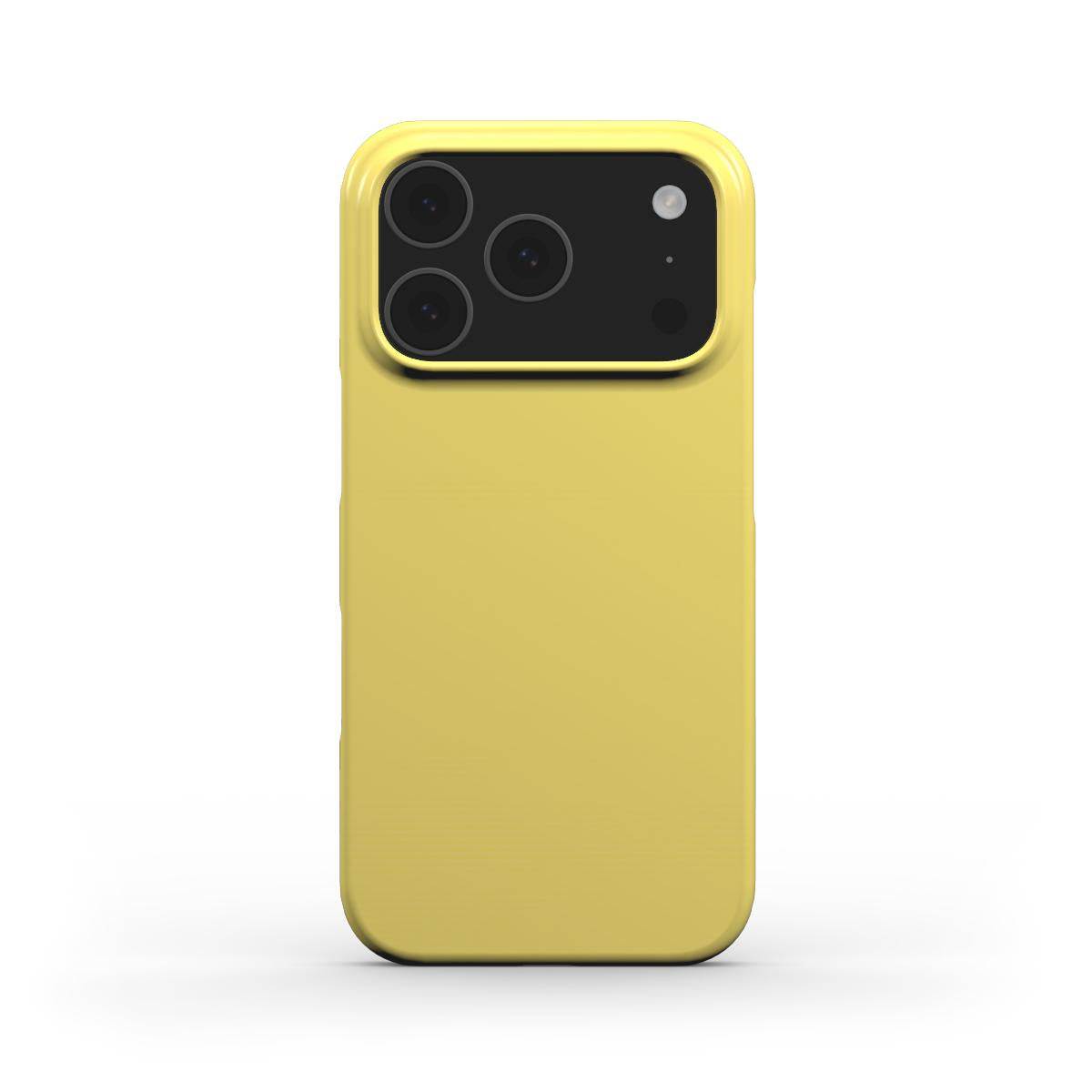 Lemon Yellow Slim iPhone Case
